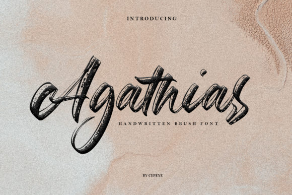 Agathias: A Handwritten Font for Stunning Brand Visuals
