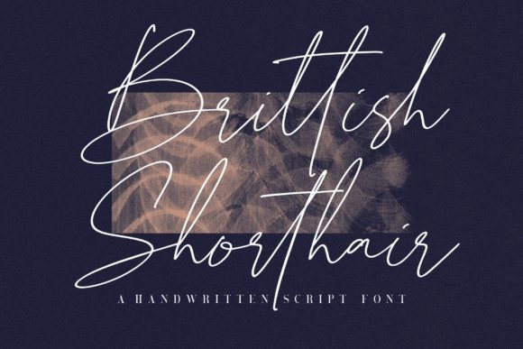Brittish Shorthair: A Handwritten Font for Elegant Branding