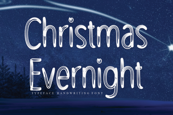 Christmas Evernight: A Handwritten Font for Digital Charm