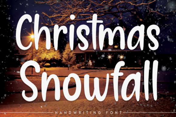 Christmas Snowfall: A Charming Font for Handmade Creations