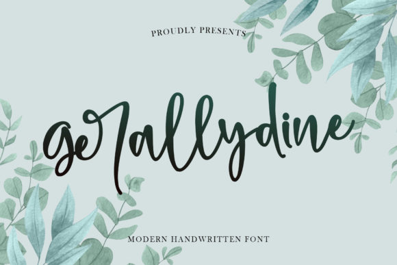 Discover Gerallydine: A Handwritten Font for Web Design