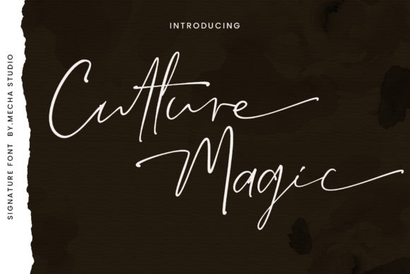 Discover the Elegance of Culture Magic: A Delicate Handwritten Font