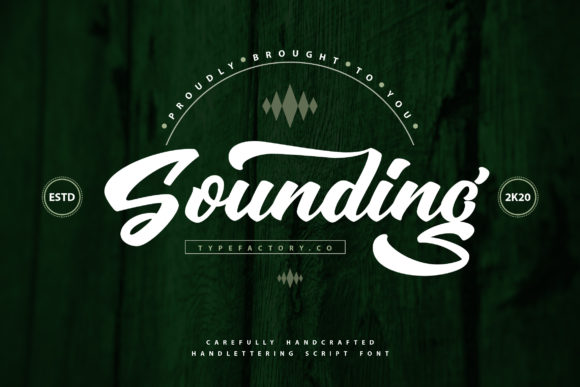 Discovering Sounding: A Handwritten Font for Editorial Elegance