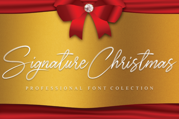 Elegant Handwritten Font for Web Design: Signature Christmas