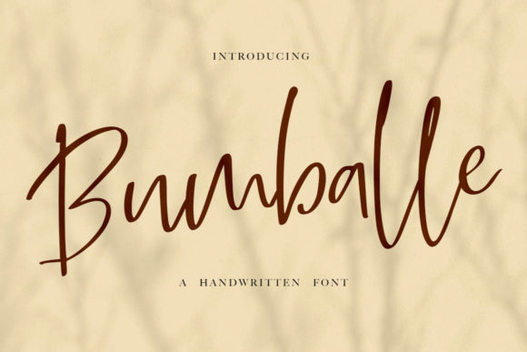 Enhance Your Brand with Bumballe: A Timeless Handwritten Font