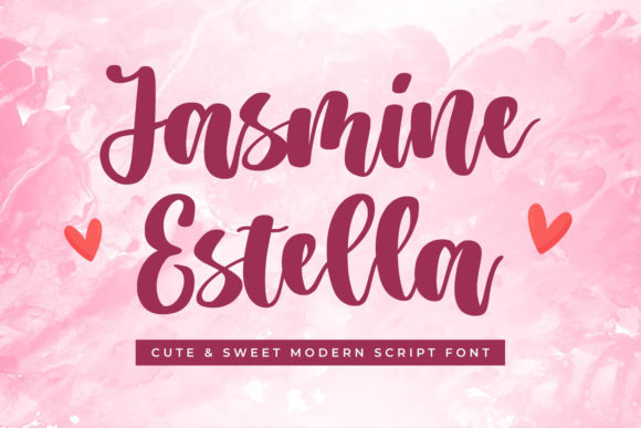 Enhance Your Brand with Jasmine Estella: A Charming Script Font