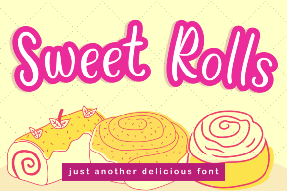 Enhance Your Brand with Sweet Rolls: A Charming Handwritten Font
