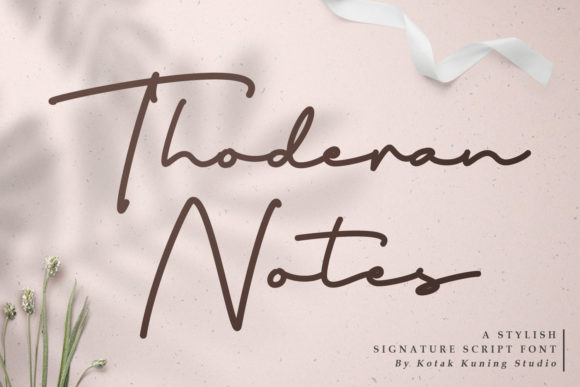 Enhance Your Brand with Thoderan Notes Font