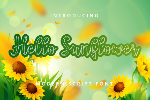 Hello Sunflower: A Charming Handwritten Font for Web Design