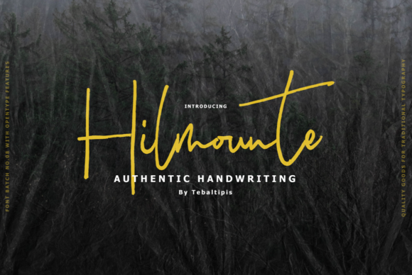 Hilmounte: A Sweet and Cursive Font for Web Design