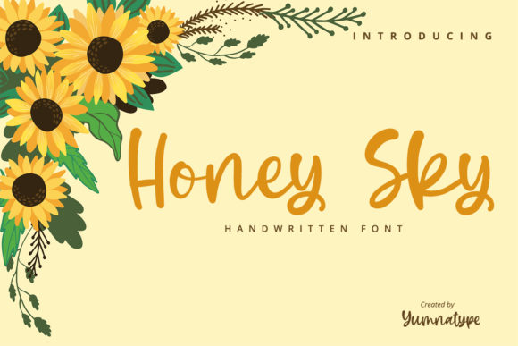 Honey Sky: A Trendy Handwritten Font for Engaging Campaigns
