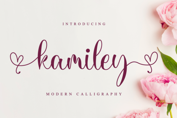 Kamiley: A Romantic Handwritten Font for Editorial Design