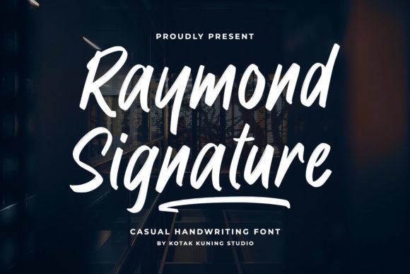 Raymond Signature: A Bold and Brushed Handwritten Font