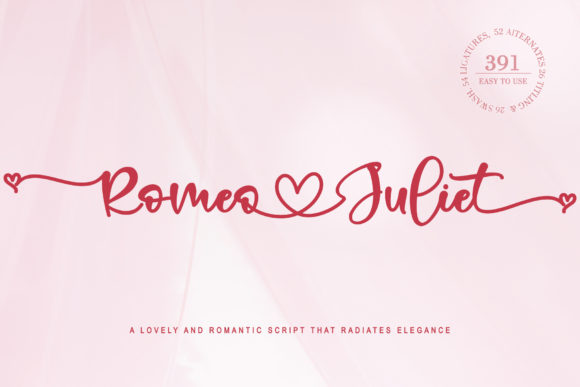 Romeo Juliet: A Romantic Handwritten Font for Branding