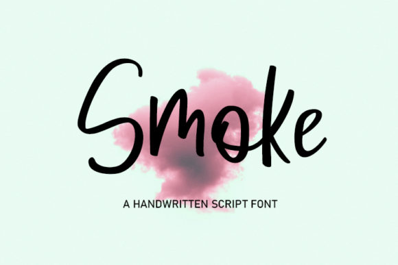 Smoke: A Handwritten Font for Editorial Charm