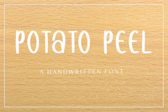 Unleash Creativity with Potato Peel: A Handwritten Font