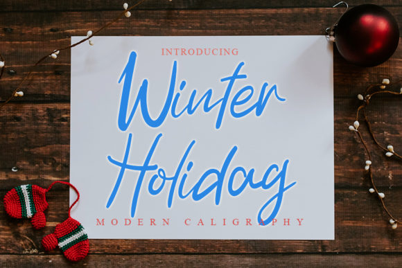 Winter Holiday: A Charming Handwritten Font for Makers
